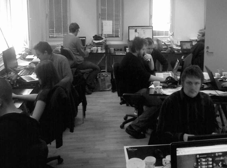 Later on there were 15 people in that same little room.