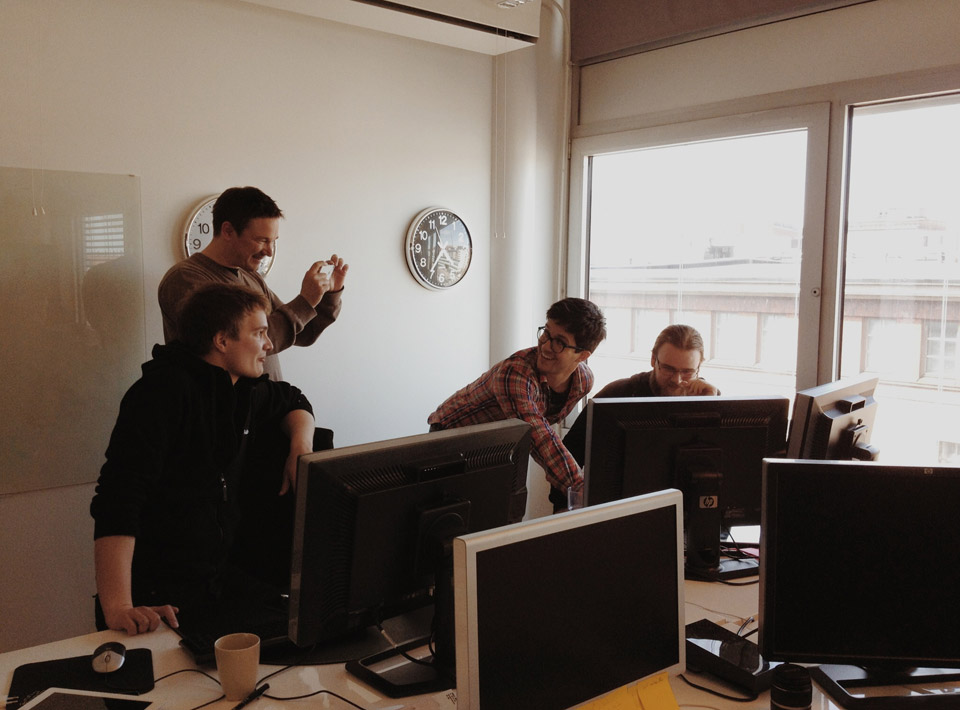 Veli and Timur launching Hay Day.